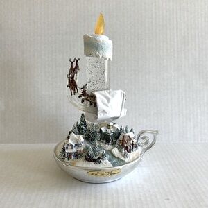Thomas Kinkade “Warm Glow of Christmas” Illuminating Sparkling Candle